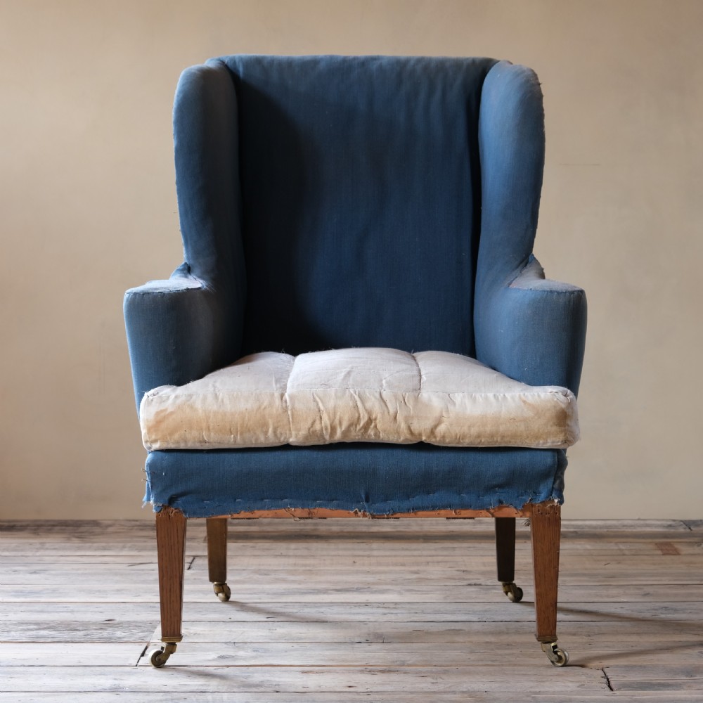 Howard and sons wingback armchair c1900 View III