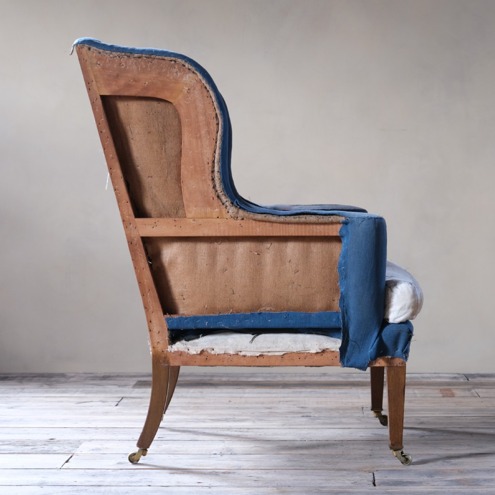Howard and sons wingback armchair c1900 View V