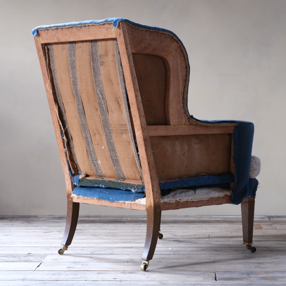 Howard and sons wingback armchair c1900 View VI
