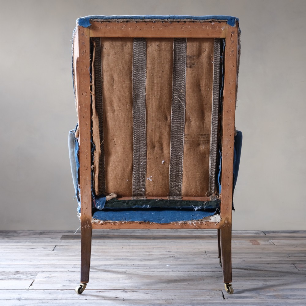 Howard and sons wingback armchair c1900 View VII