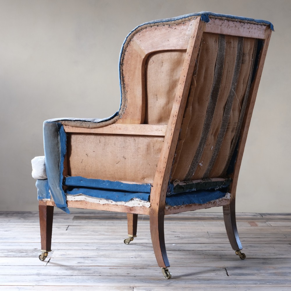 Howard and sons wingback armchair c1900 View VIII