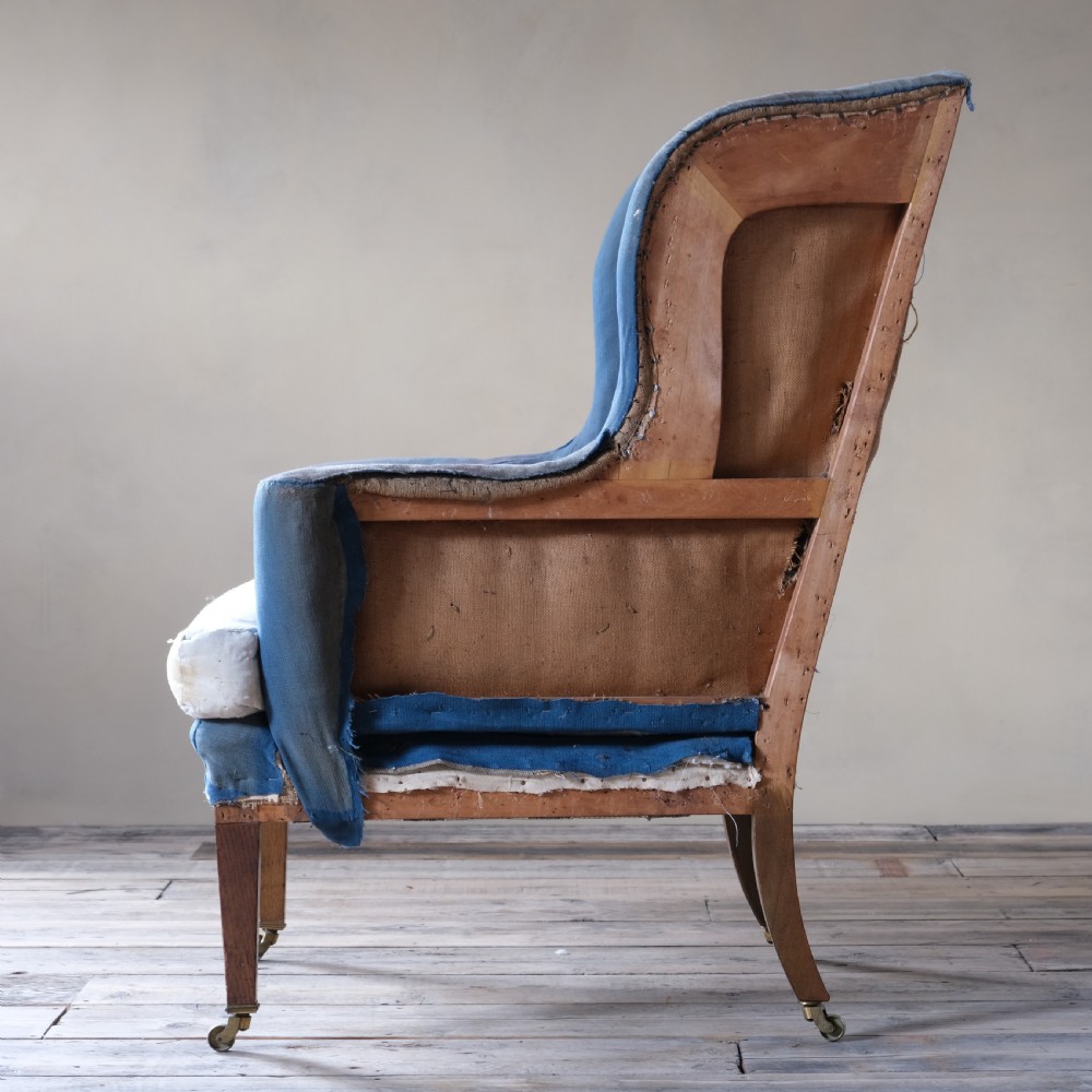 Howard and sons wingback armchair c1900 View IX