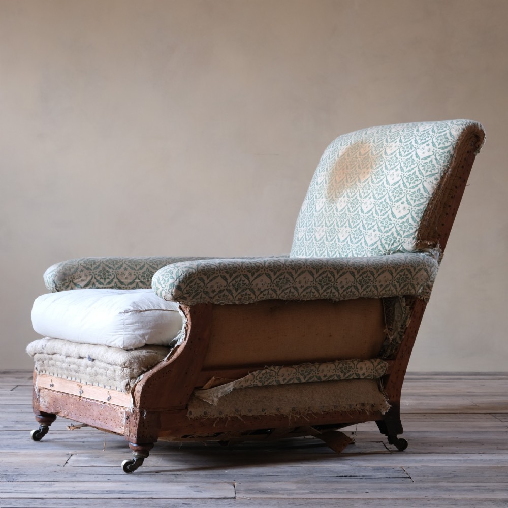19th century Howard and sons deep seated country house armchair View II