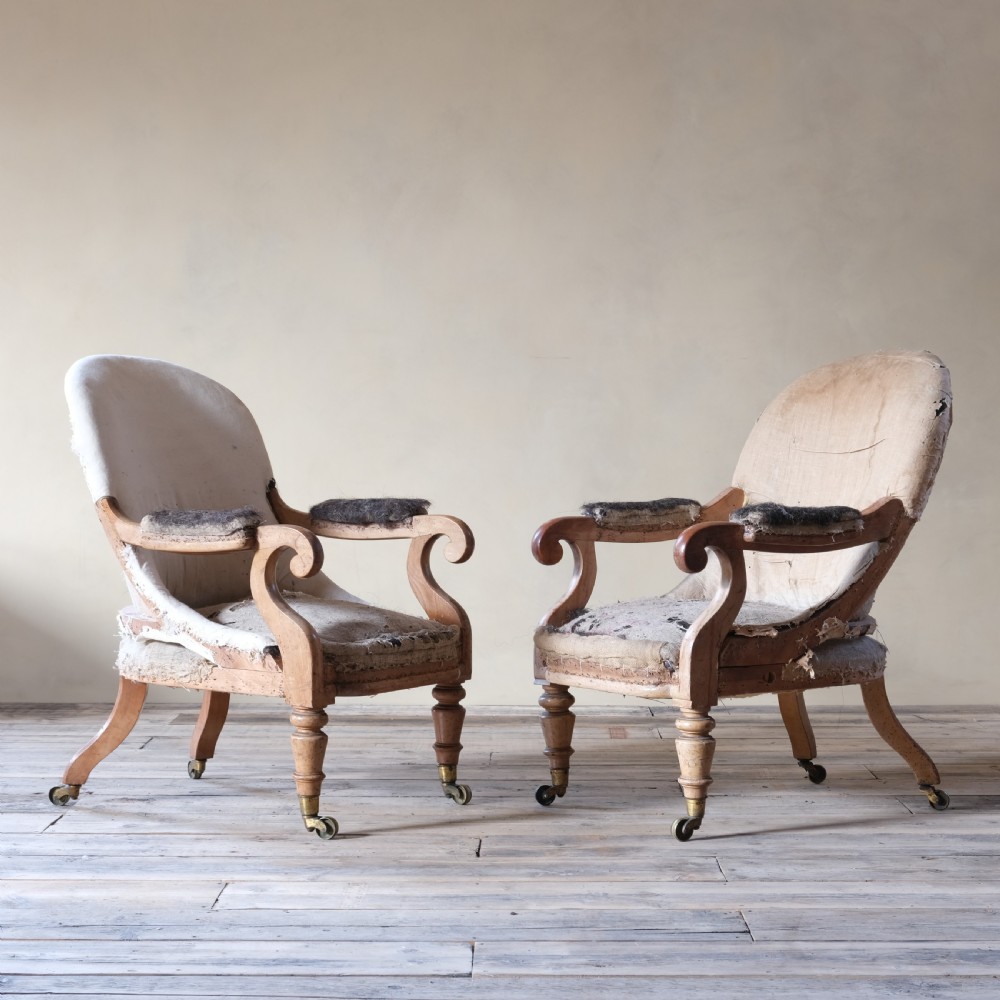 A pair of early 19th century chairs attributed to Miles & Edwards c1830