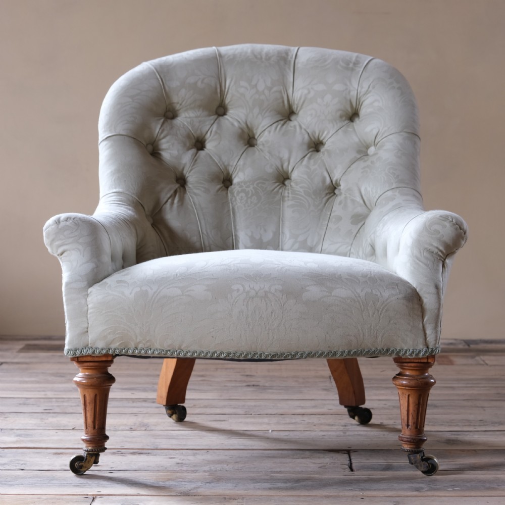 A 19Th Century Deep Seated Armchair  View II
