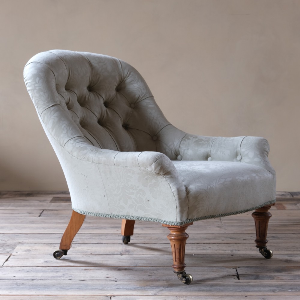 A 19Th Century Deep Seated Armchair  View III