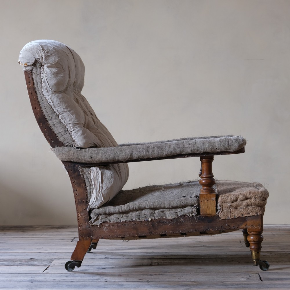 Antique Howard style open armchair  View IV