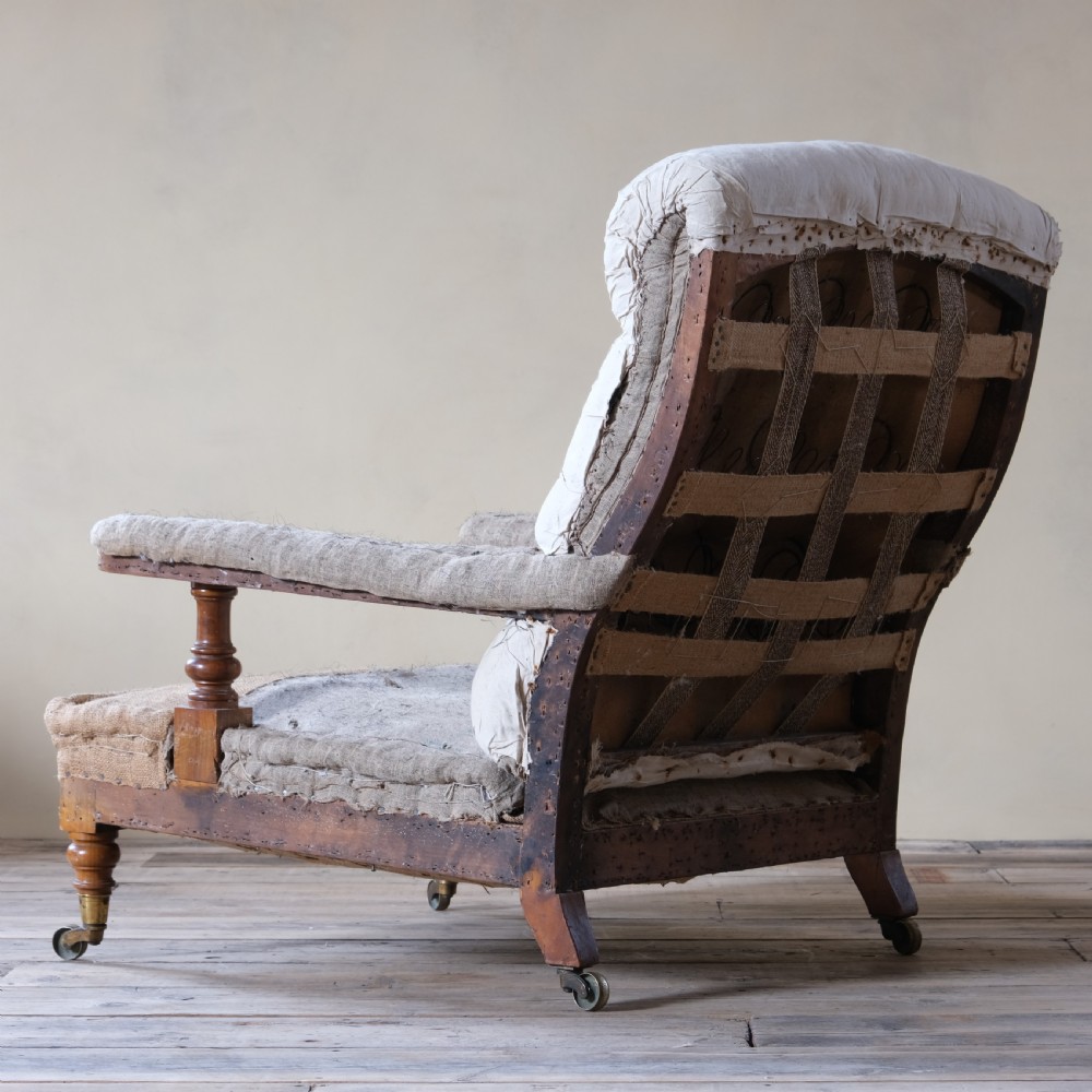 Antique Howard style open armchair  View VII