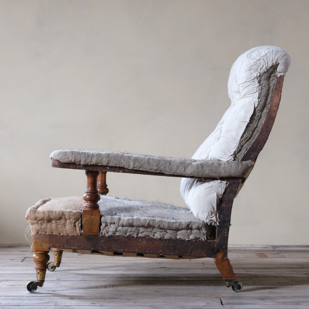 Antique Howard style open armchair  View VIII