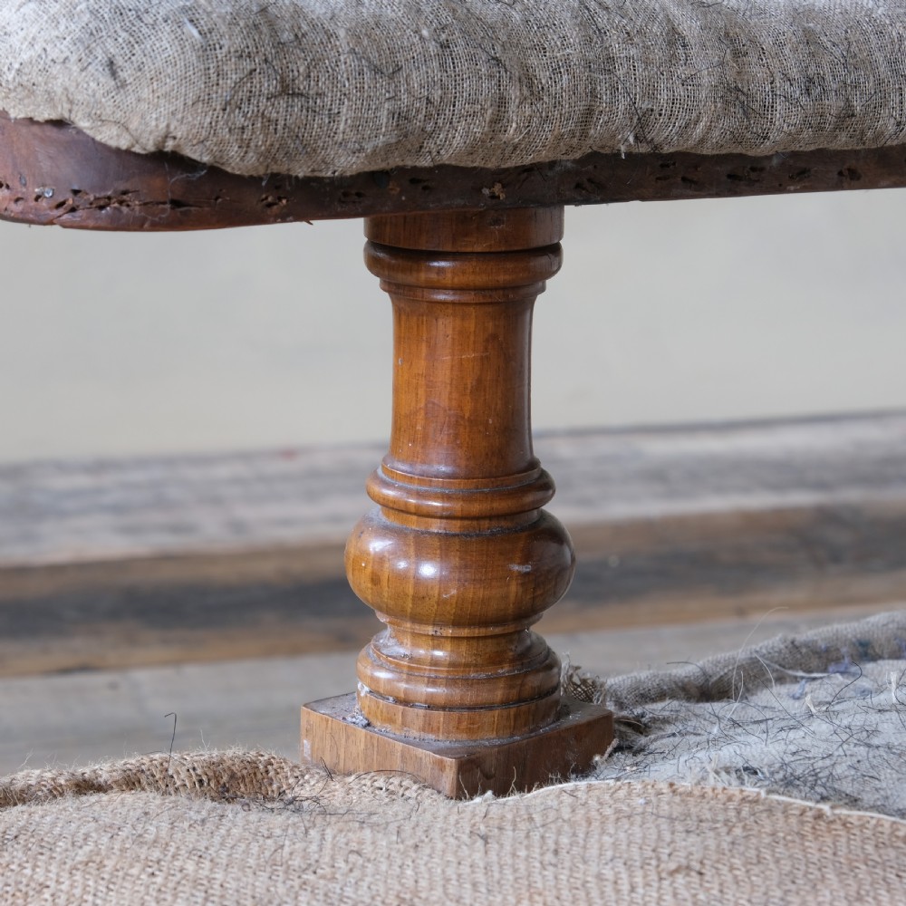 Antique Howard style open armchair  View X
