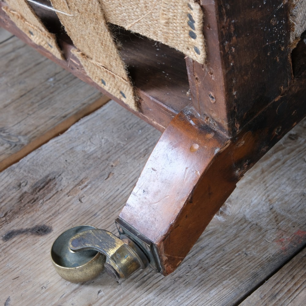 Antique Howard style open armchair  View XII