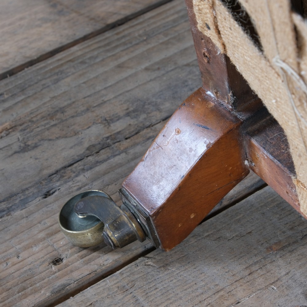 Antique Howard style open armchair  View XIII
