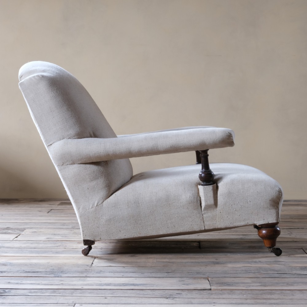 Antique Howard style open armchair View III