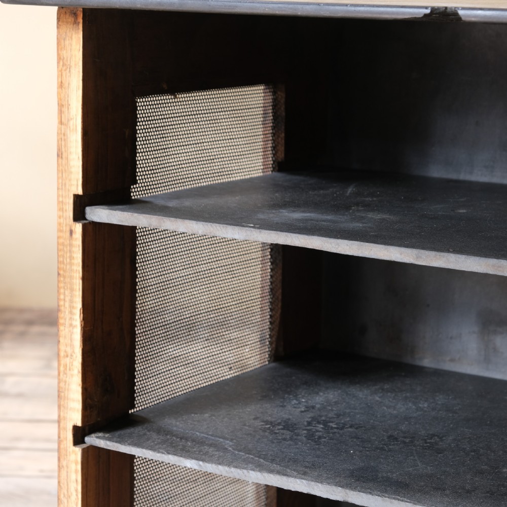 Antique oak and slate meat safe View IV