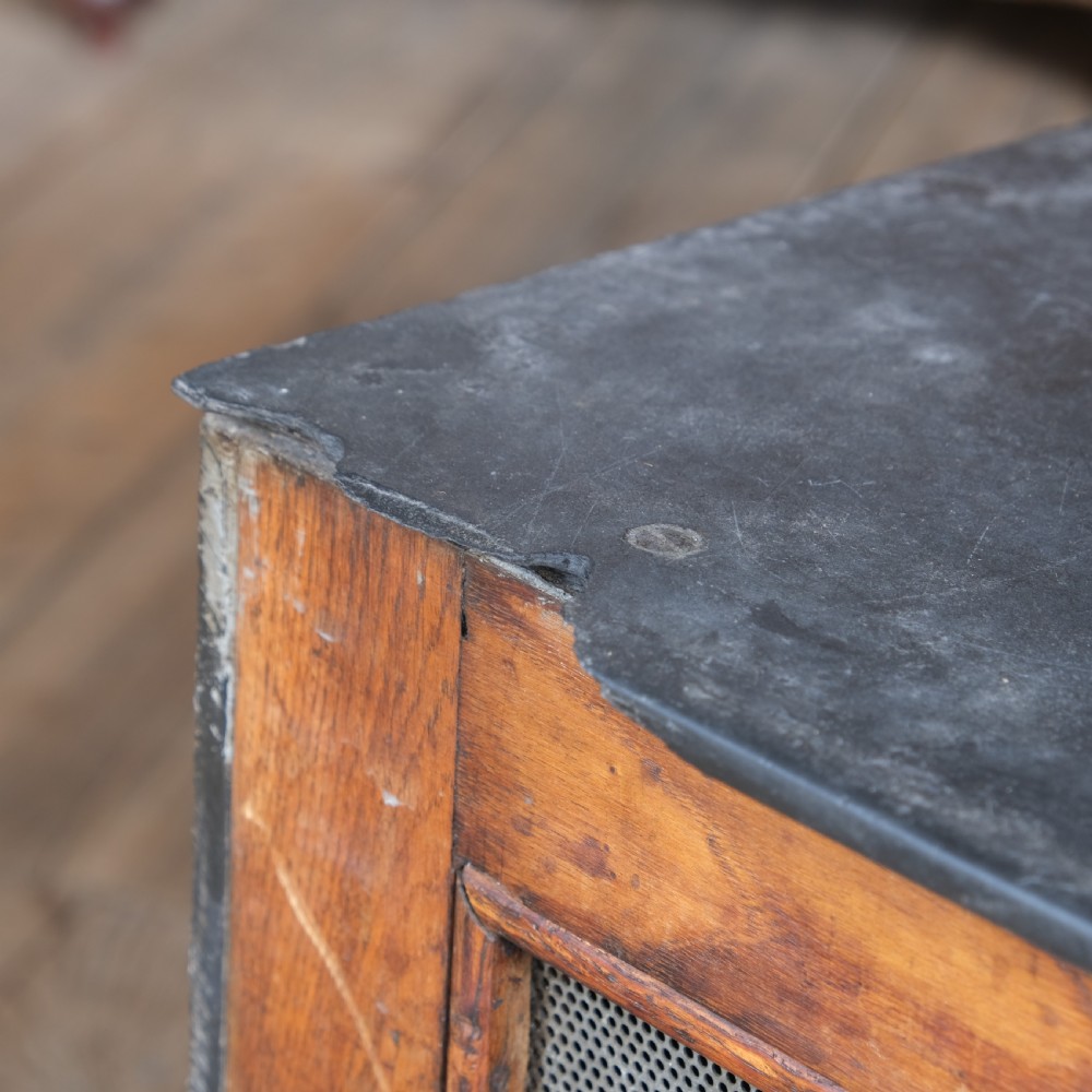 Antique oak and slate meat safe View VI