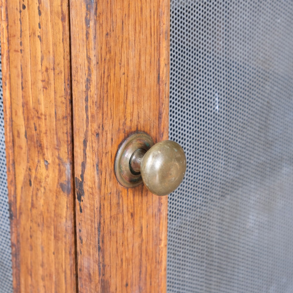 Antique oak and slate meat safe View VIII