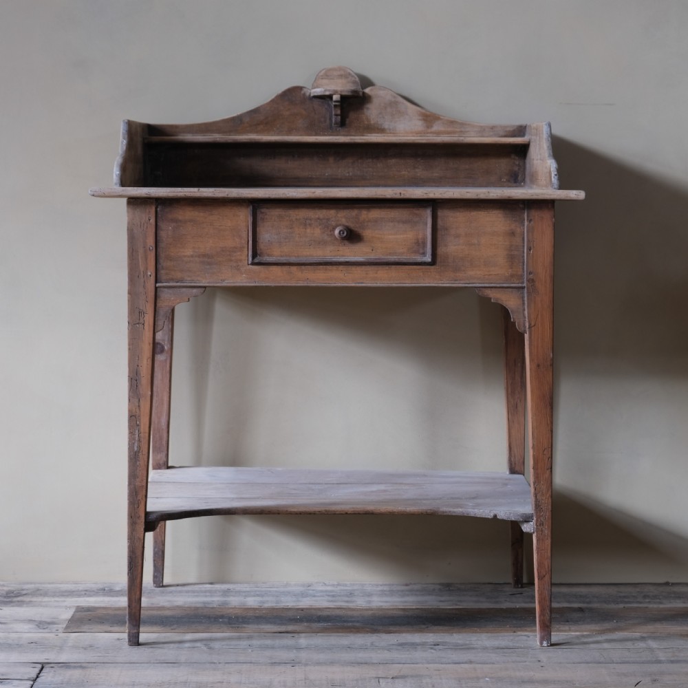 Antique French fruit wood washstand View II