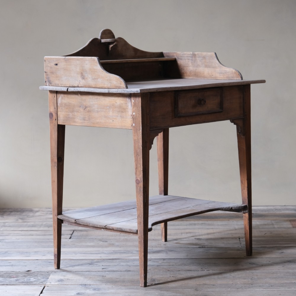 Antique French fruit wood washstand View III