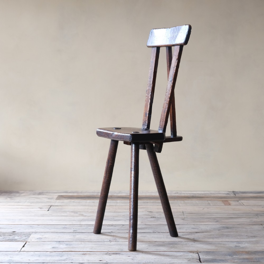 19th century vernacular Sheffield cutlers stool View II