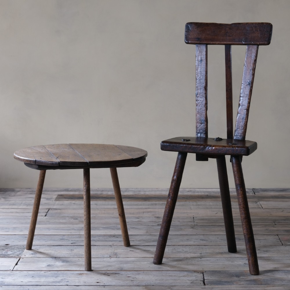 19th century vernacular Sheffield cutlers stool View X