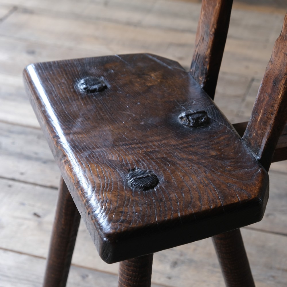 19th century vernacular Sheffield cutlers stool View XII