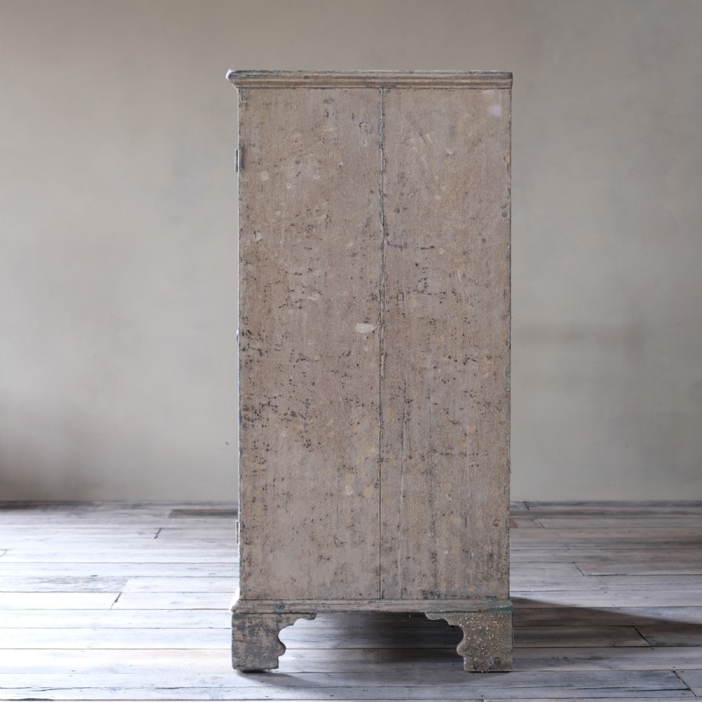 Georgian 18th century pained pine farmhouse cupboard View IX