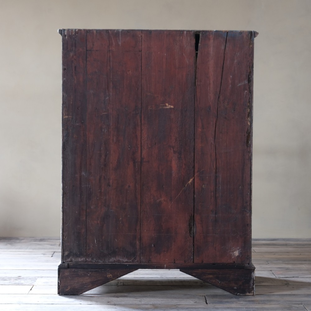 Georgian 18th century pained pine farmhouse cupboard View X