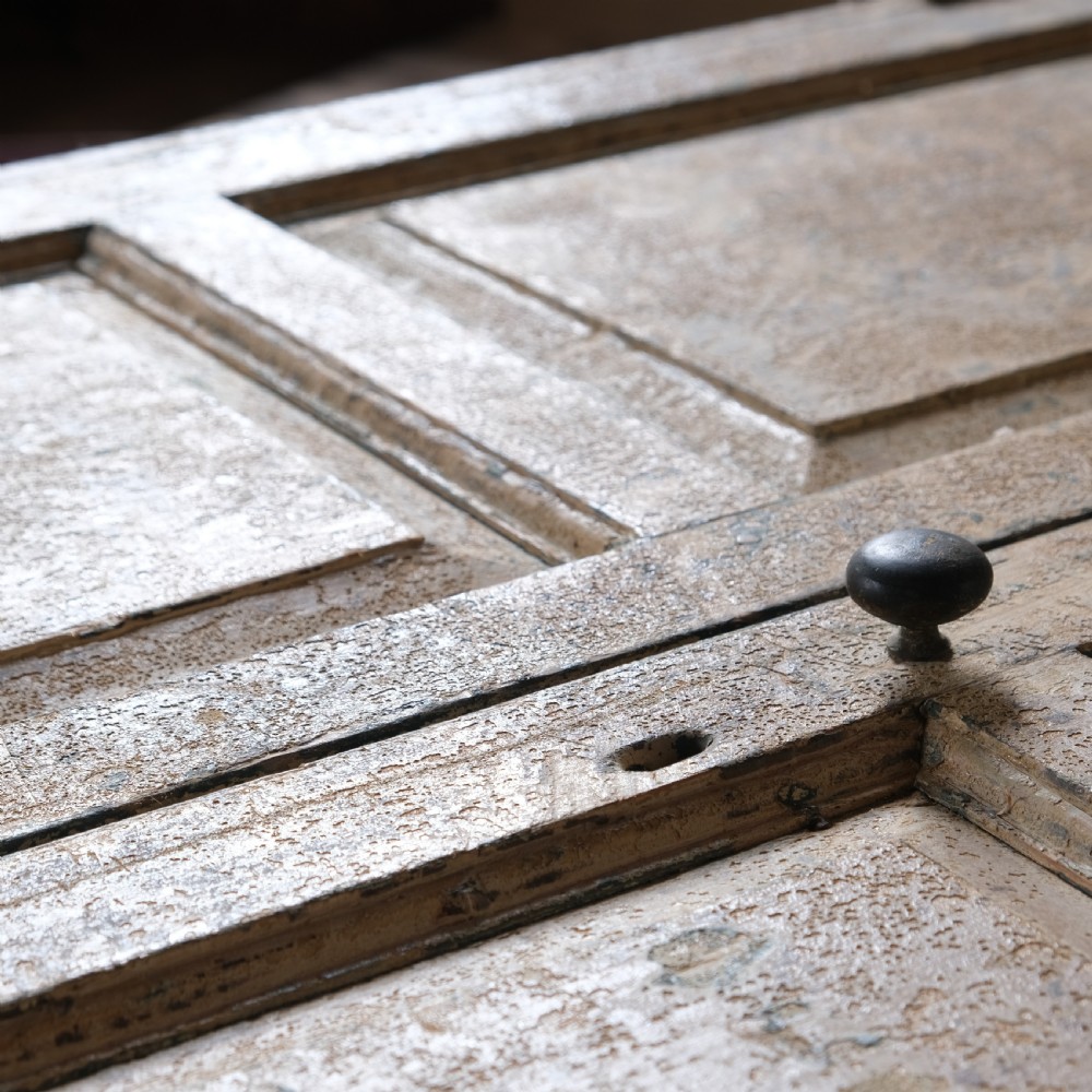 Georgian 18th century pained pine farmhouse cupboard View XII