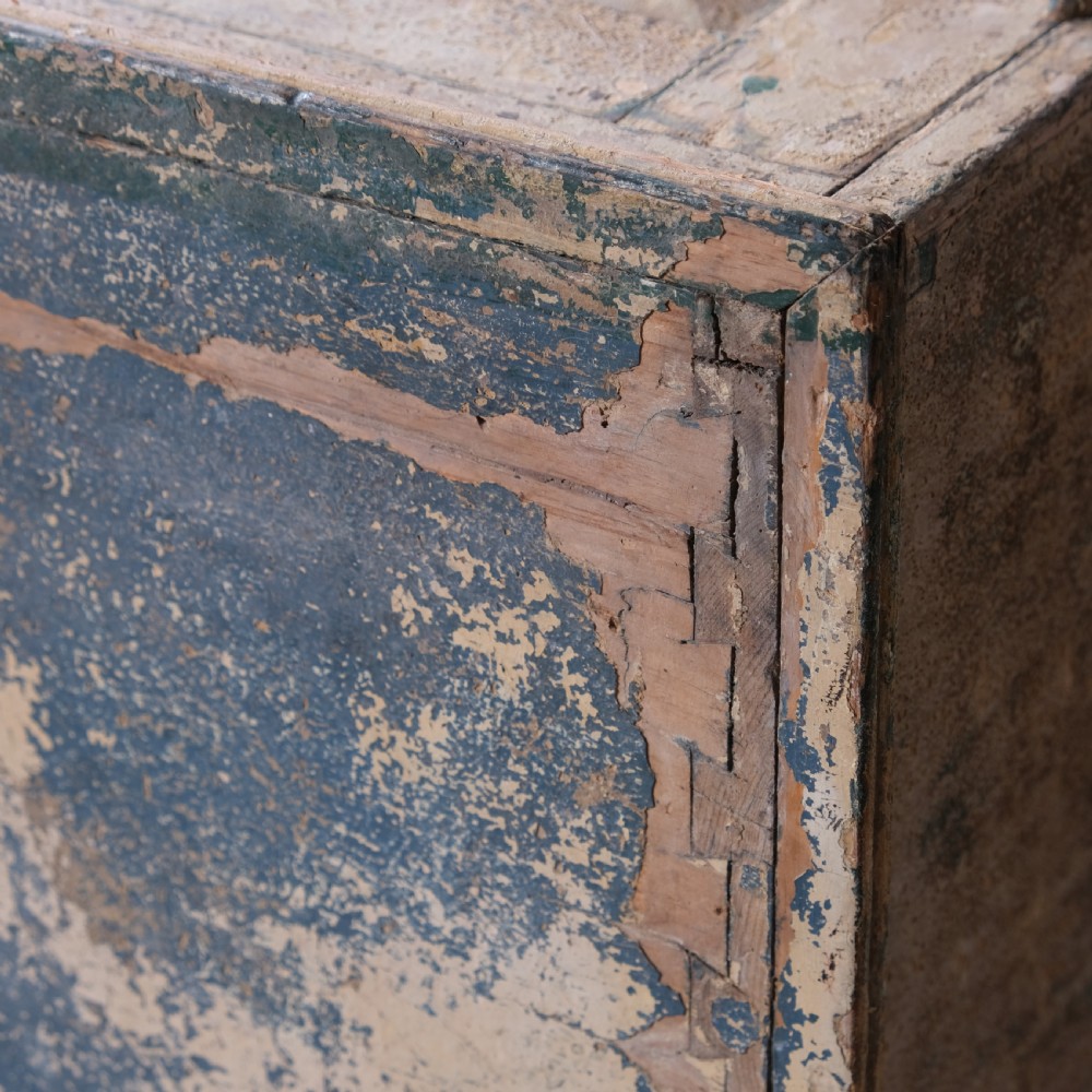 Georgian 18th century pained pine farmhouse cupboard View XVIII