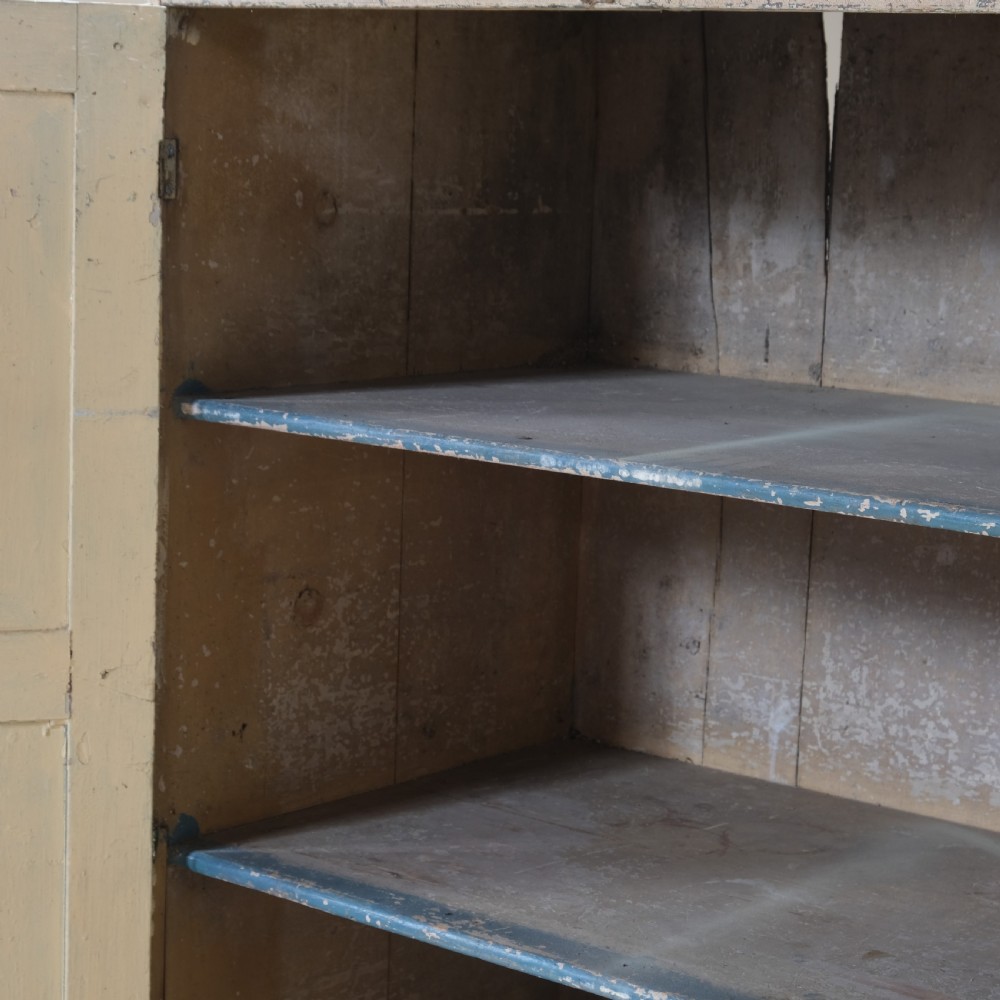 Georgian 18th century pained pine farmhouse cupboard View XX