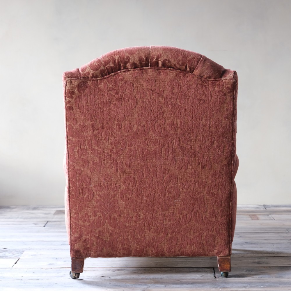 19th century walnut open armchair attributed to Holland and sons View V