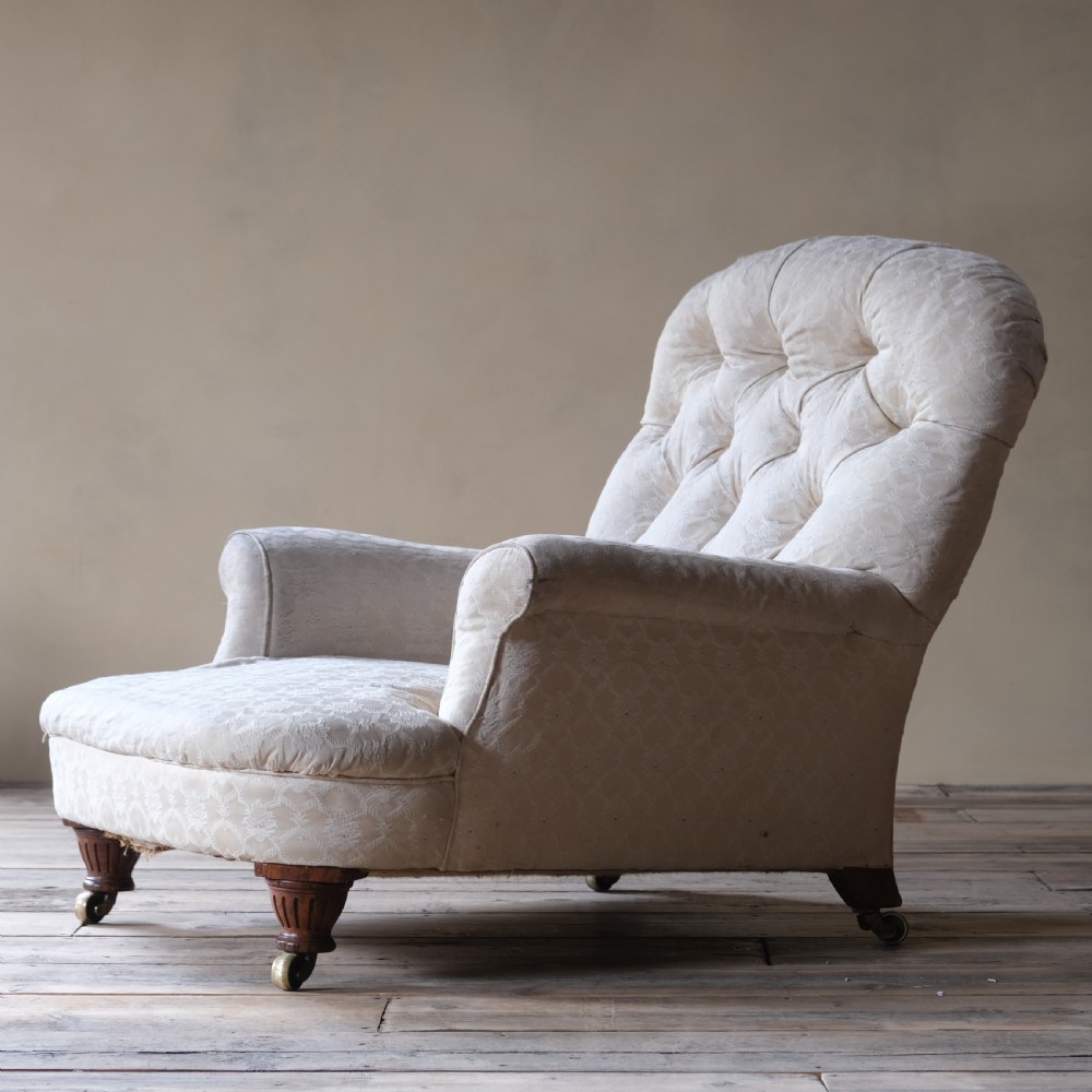 Large 19th century country house armchair c1860 View II