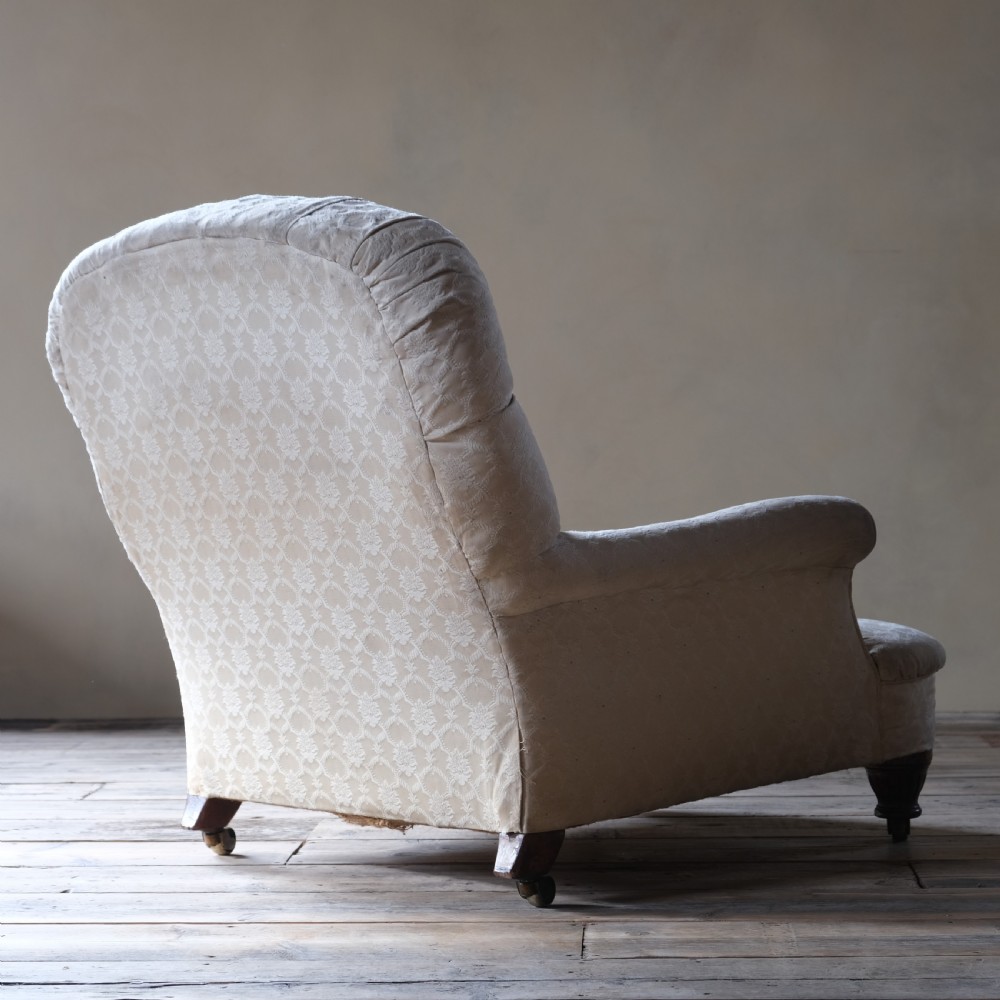 Large 19th century country house armchair c1860 View VI