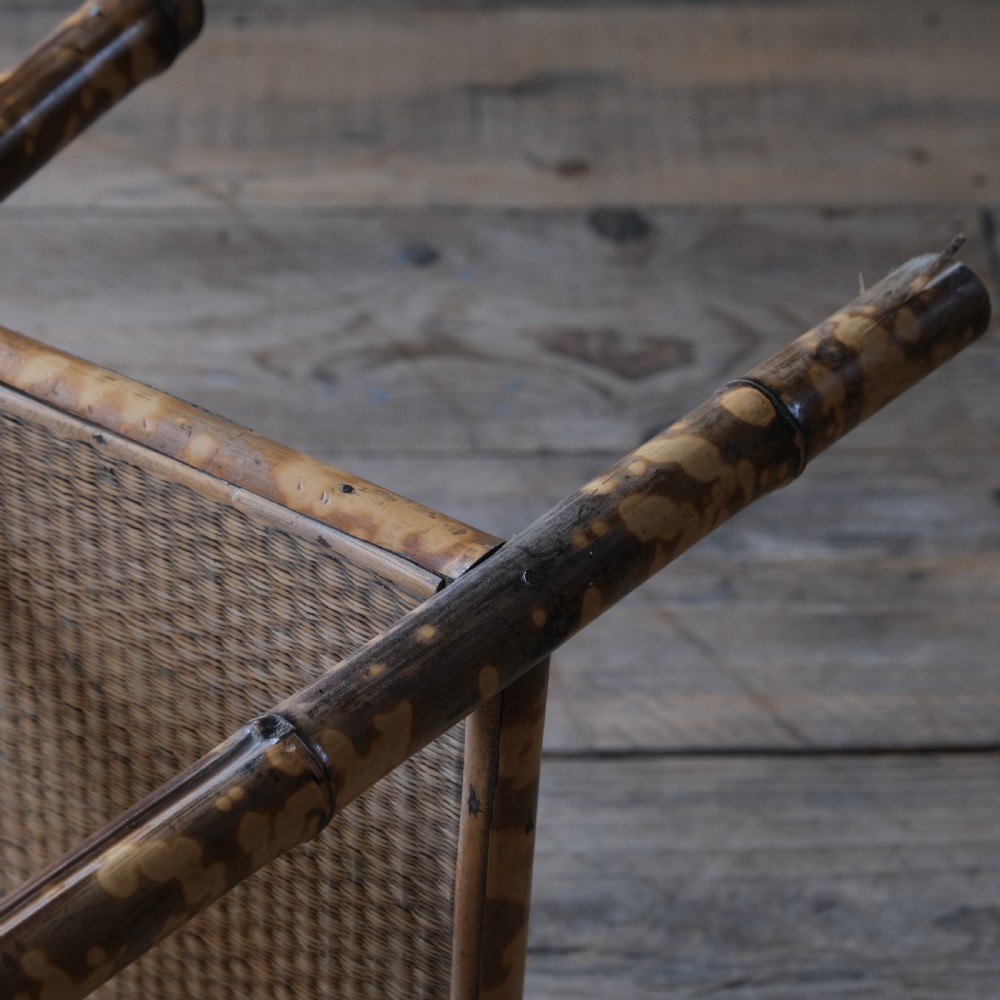 A 2 tier bamboo and rattan side table View V