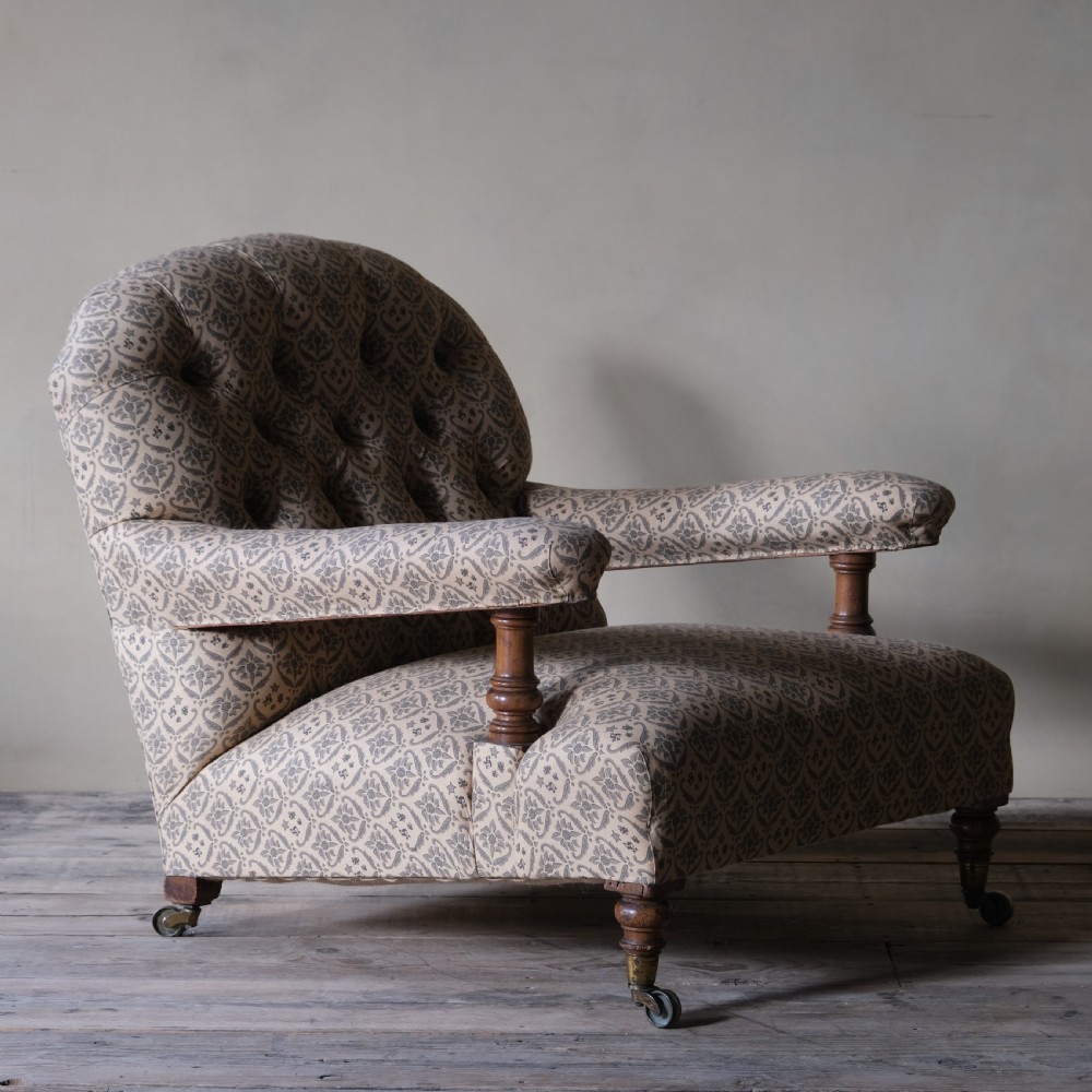 19th century Howard and sons open armchair c1860 View II