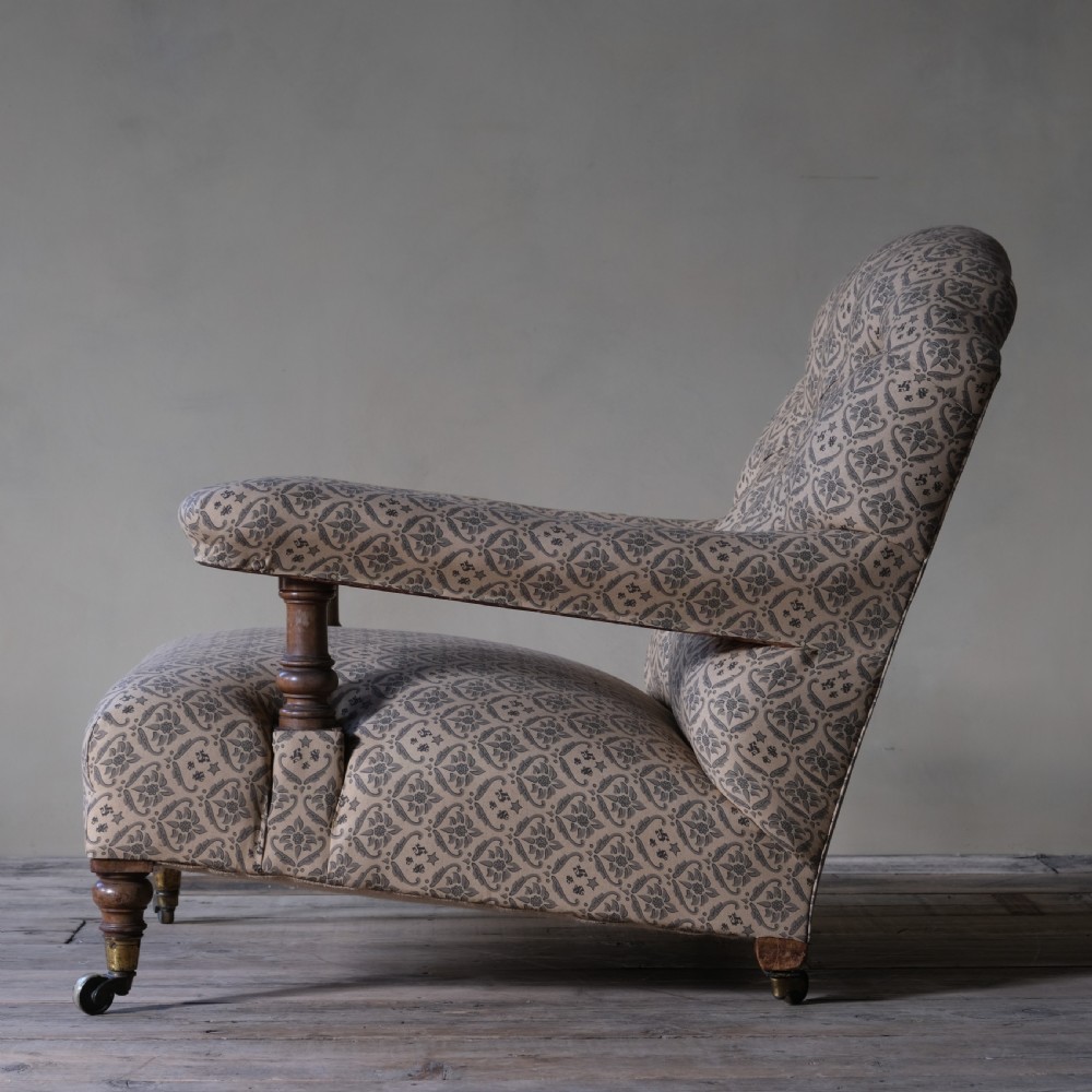 19th century Howard and sons open armchair c1860 View IV