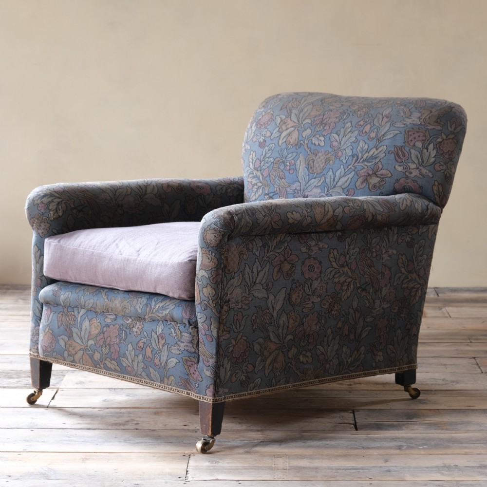 early 20th century floral country house armchair