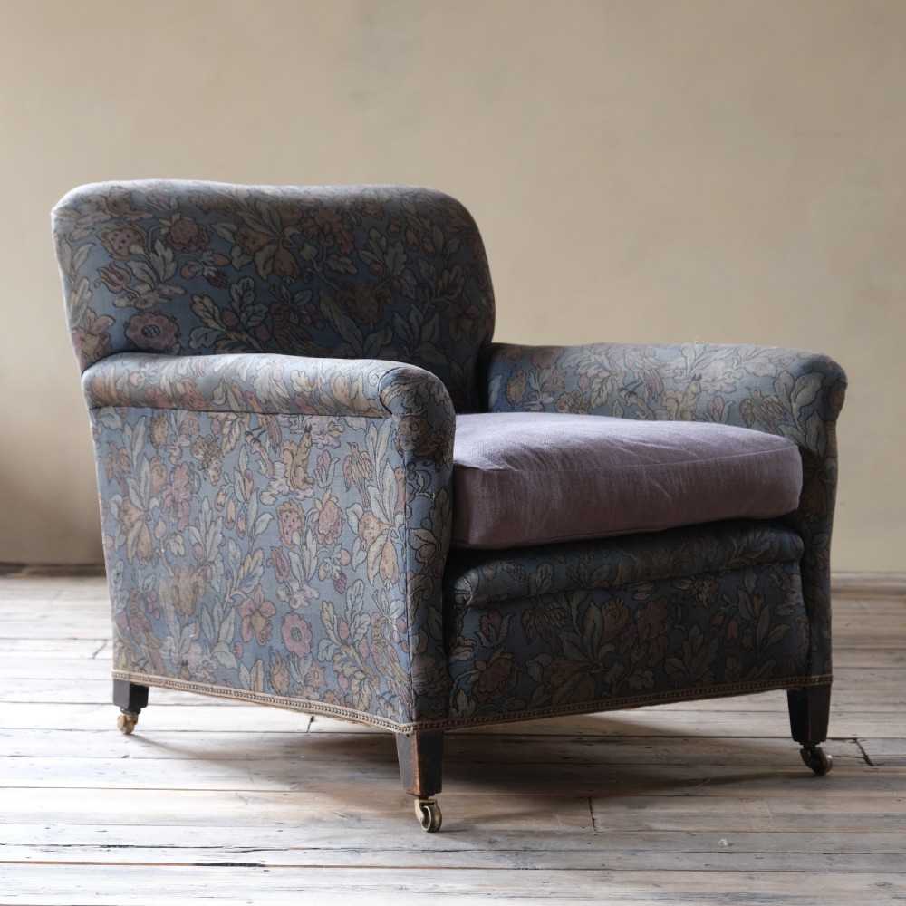 early 20th century floral country house armchair View IV