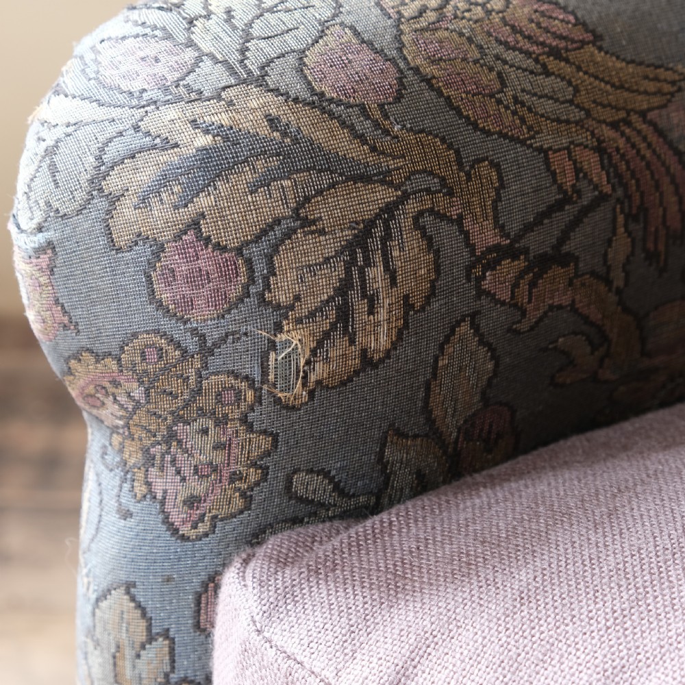 early 20th century floral country house armchair View IX