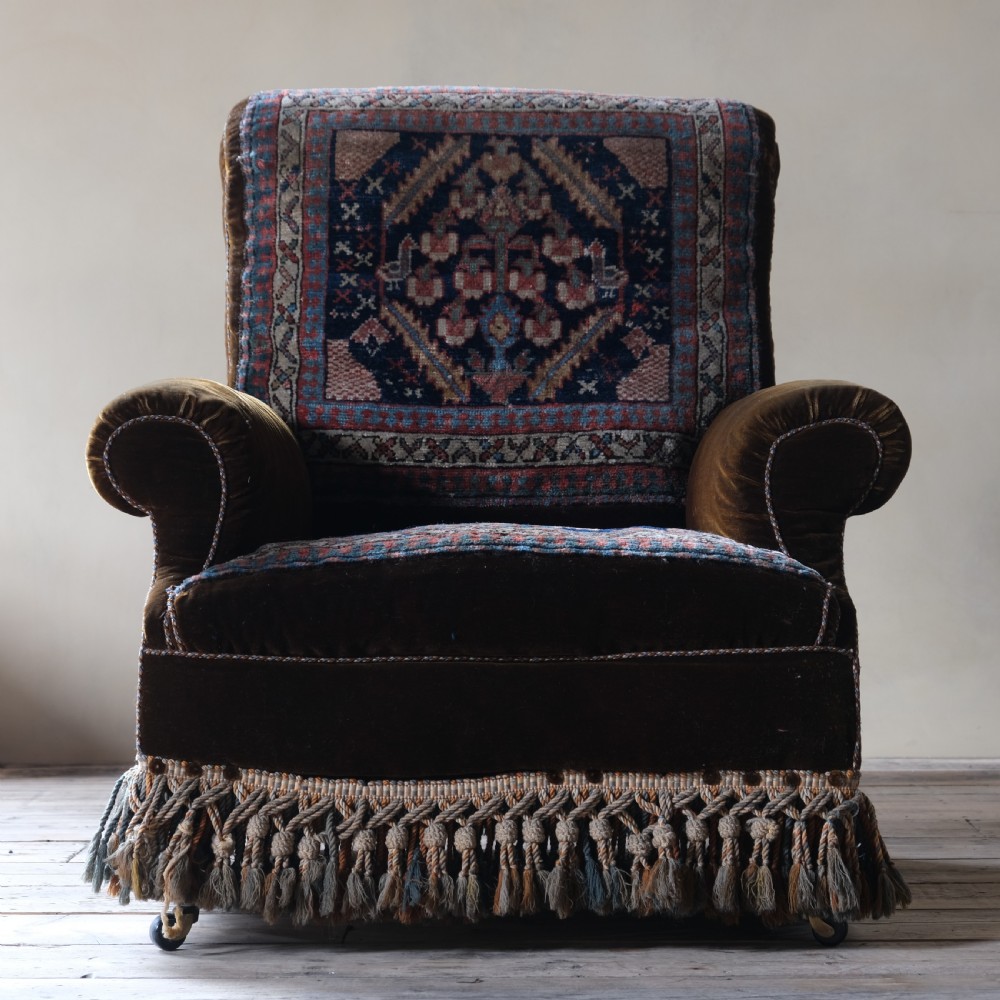 A 19th century country house carpet chair in good original condition View II