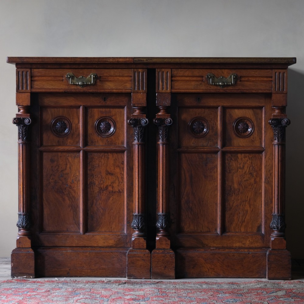 Aesthetic movement pollard Oak Press Cupboard View II