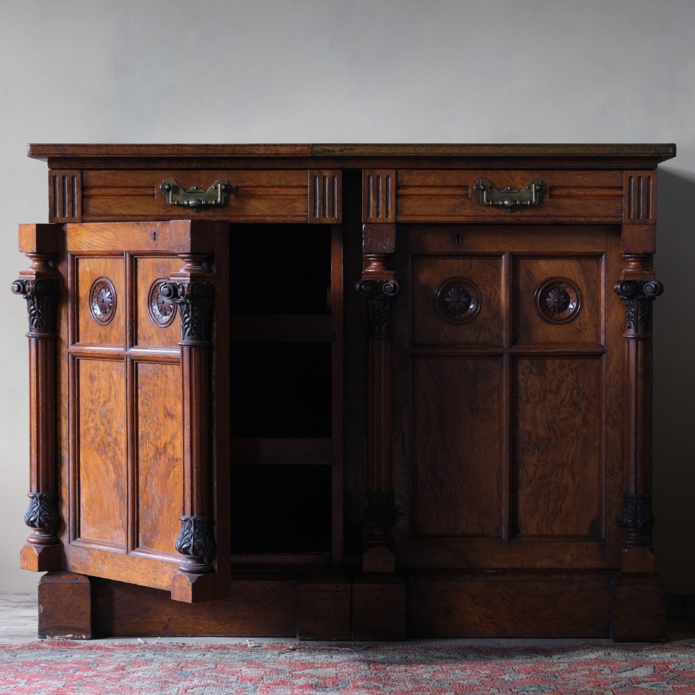 Aesthetic movement pollard Oak Press Cupboard View IV