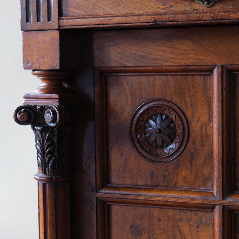 Aesthetic movement pollard Oak Press Cupboard View VI