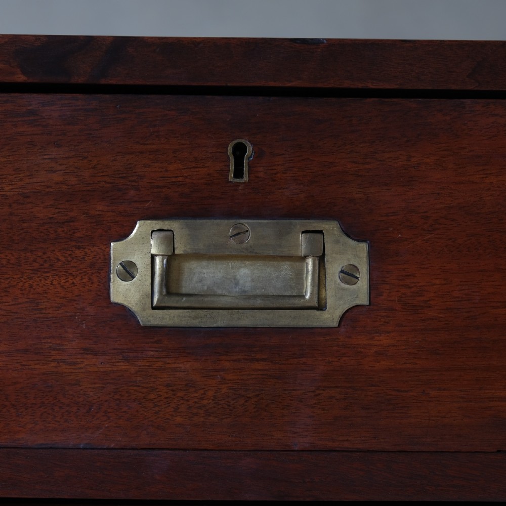 19th century Mahogany Military Campaign drawers View VI