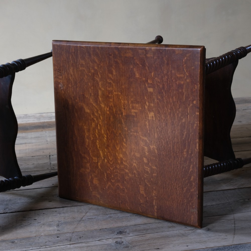 Pair of oak two tier occasional side table View IV