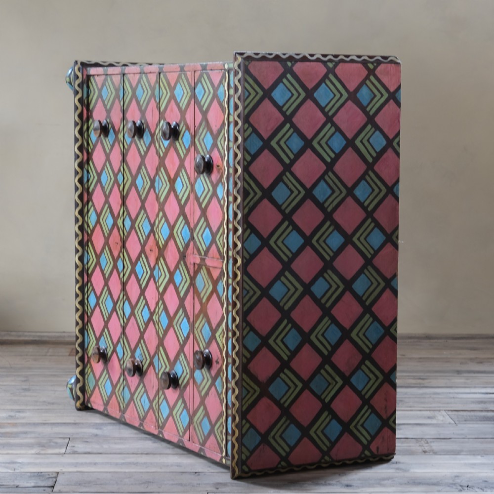 19th century pained pine chest of drawers View VI