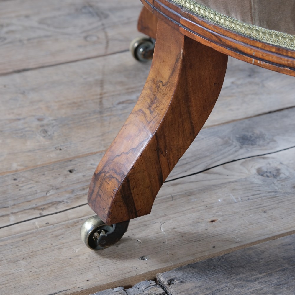 19th century Holland and sons armchair in green velvet View VII