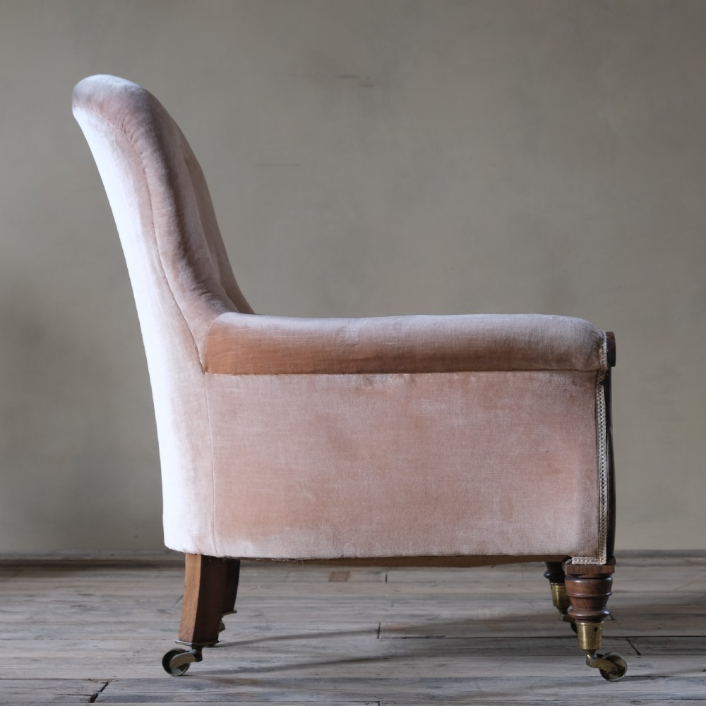 Regency walnut library armchair  View IV