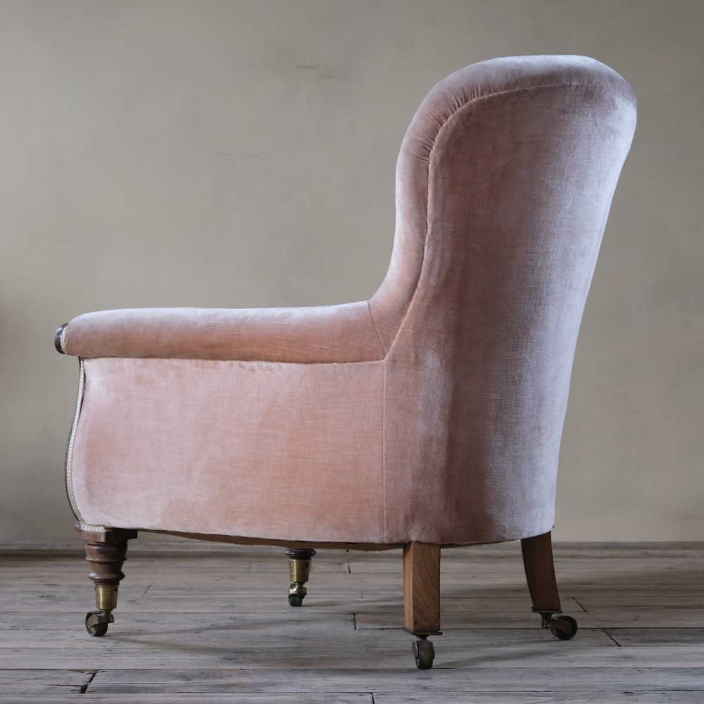 Regency walnut library armchair  View VII