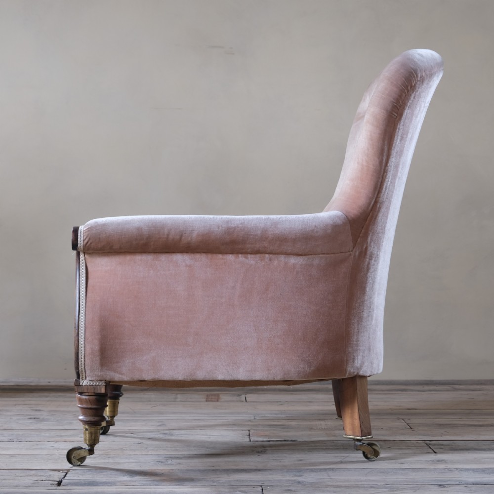 Regency walnut library armchair  View VIII